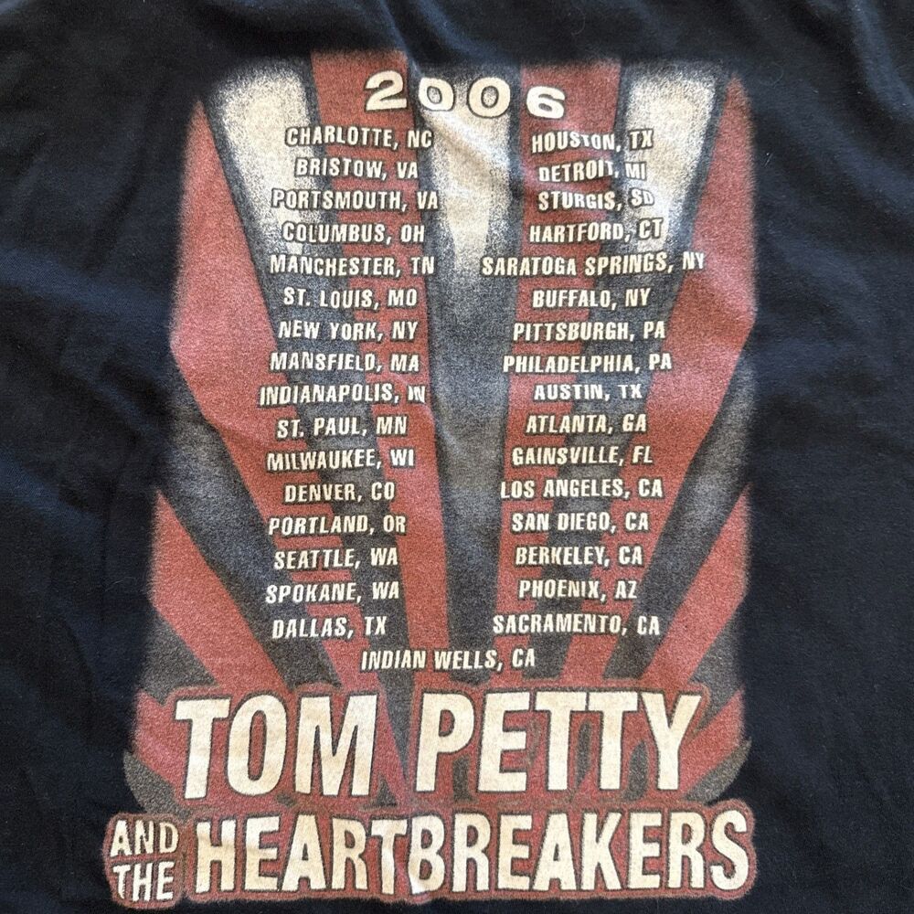 Tom Petty Heartbreakers 2006 Tour TShirt Size Small Black - Picture 7 of 8